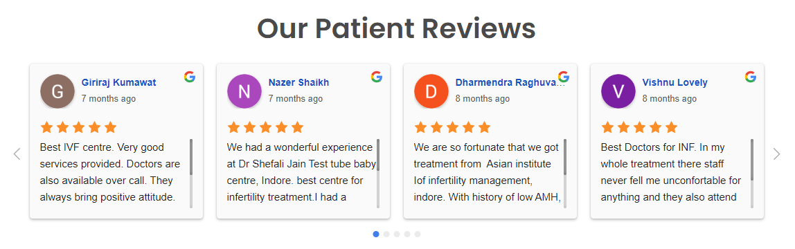 patient reviews example