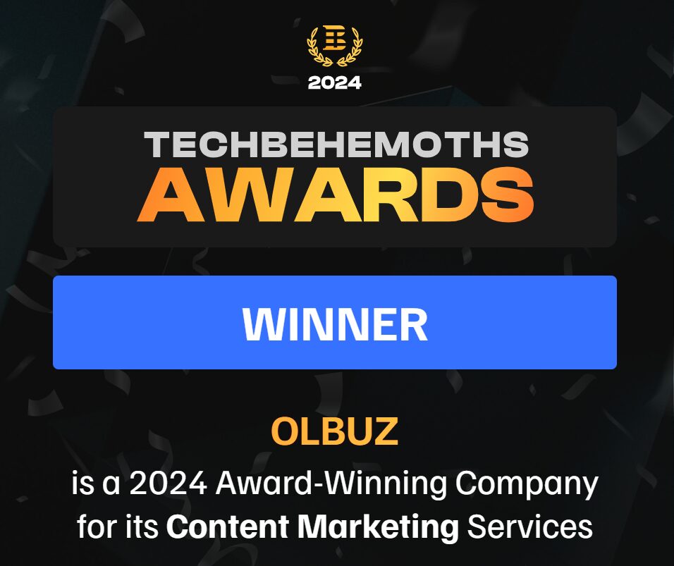 OLBUZ - Winner for Content Marketing Services 2024